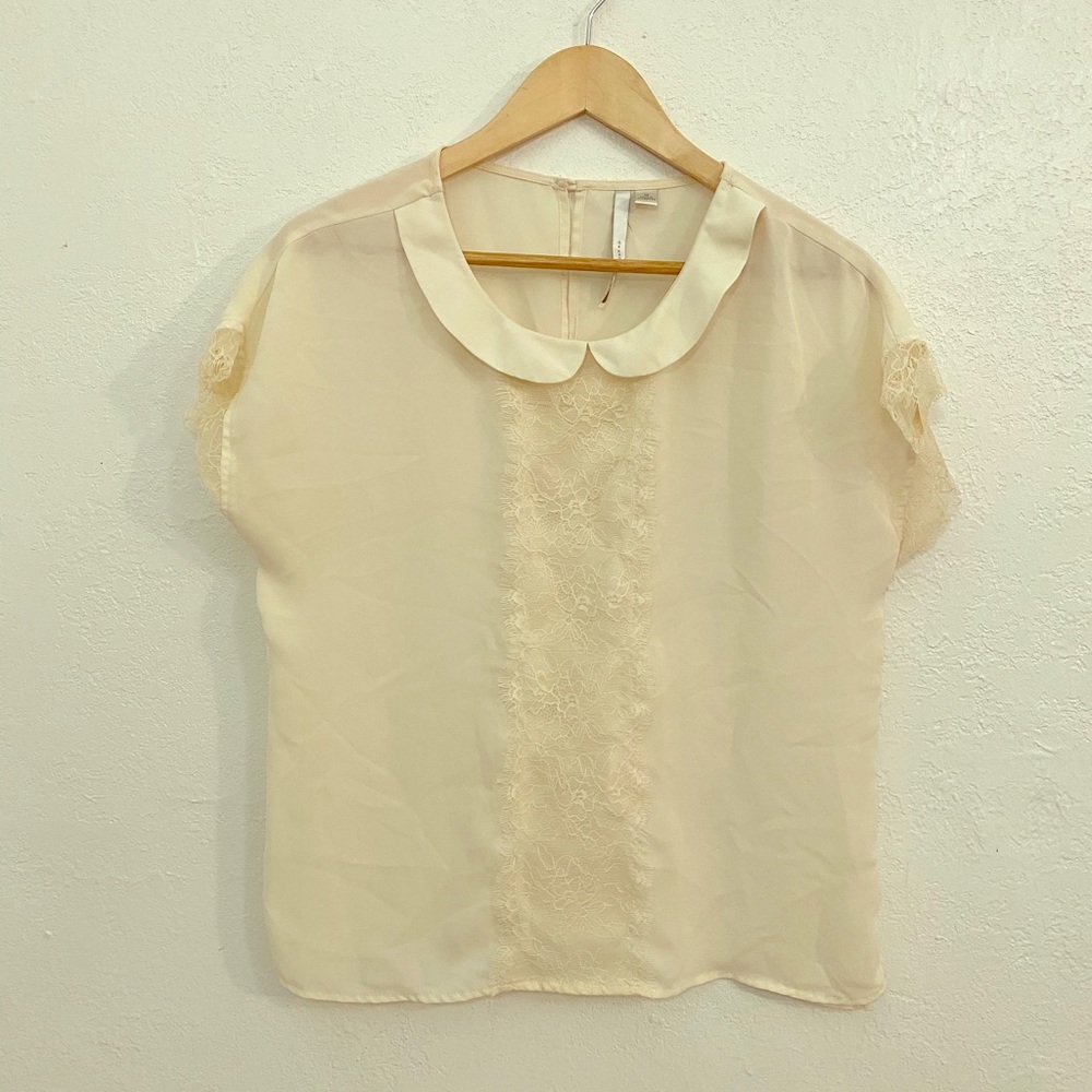 Lace Collared Shirt